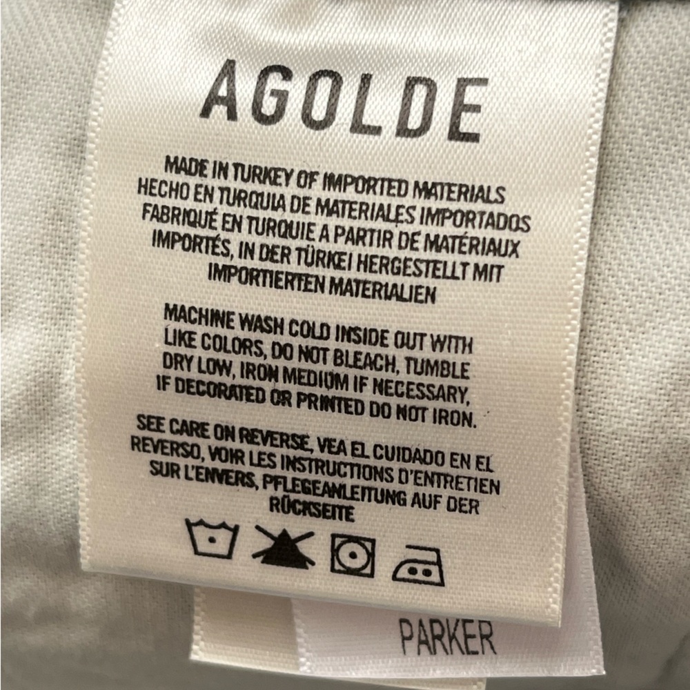 AGOLDE Parker vintage Cut Off Denim shorts 34 NWOT - Picture 9 of 12
